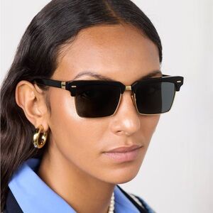 NEW MIU MIU MU10ZS 1AB5S0 WOMEN SUNGLASSES SMU 10Z 1AB5S0 BLACK EYEWEAR MU 10ZS